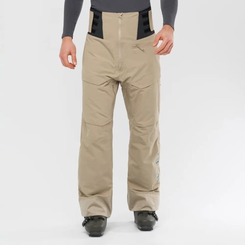 Khaki Salomon Gravity Gore Tex Men's Ski Pants | IE LW6589